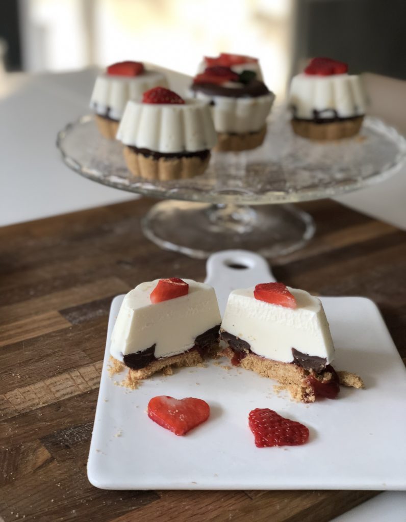 choco fragola cheesecake
