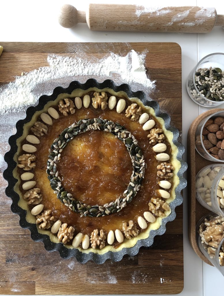 crostata confettura di fichi e frutta secca