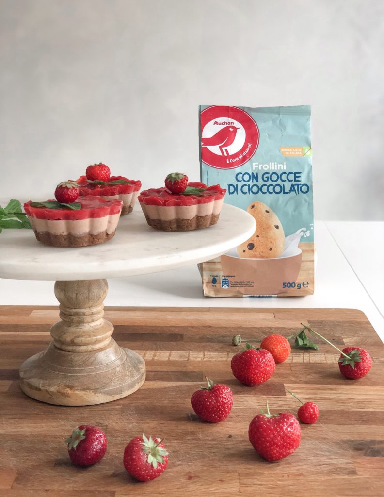 mini cheesecakes fragolose