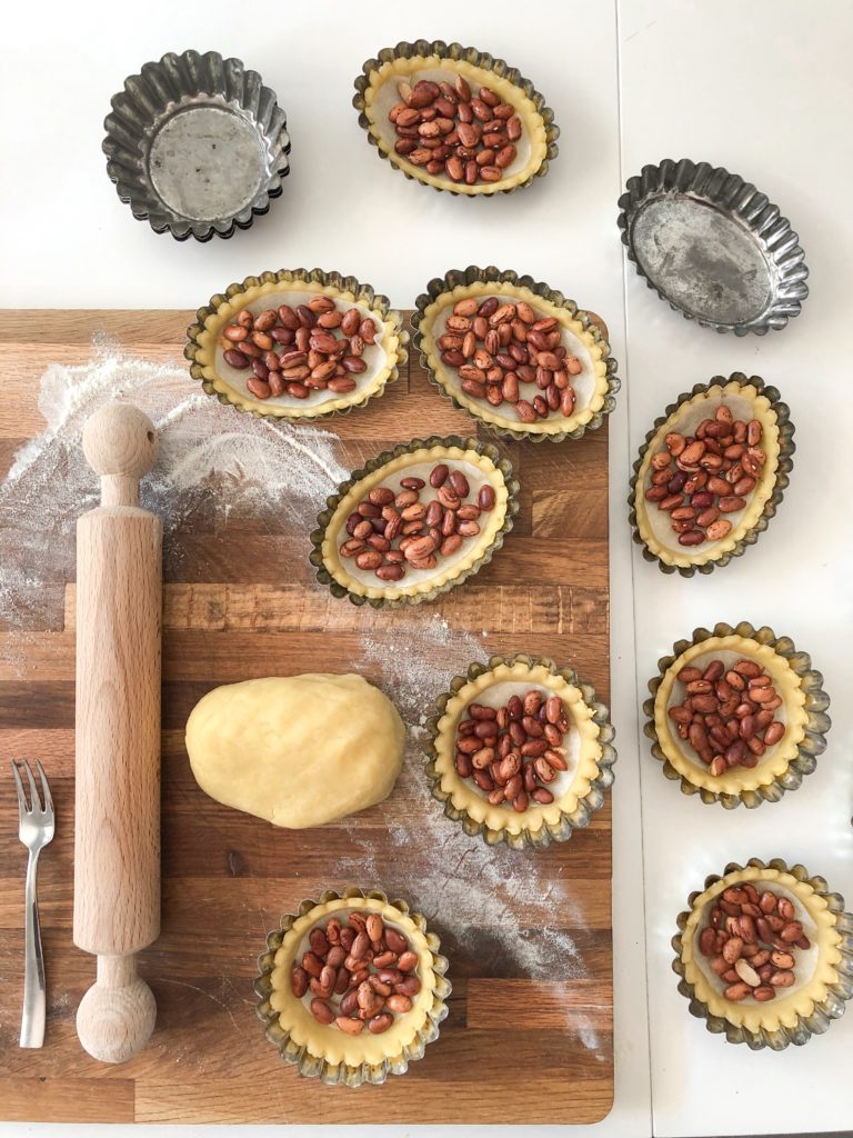 crostatine con la panna cotta