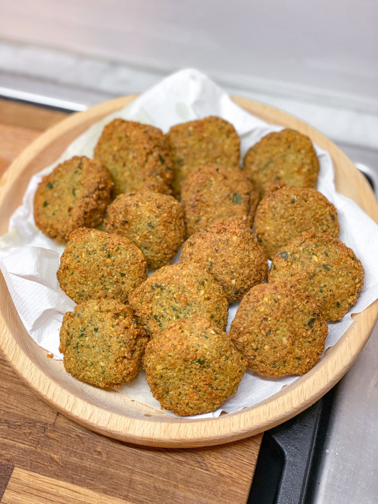 falafel e hamburger di lenticchie