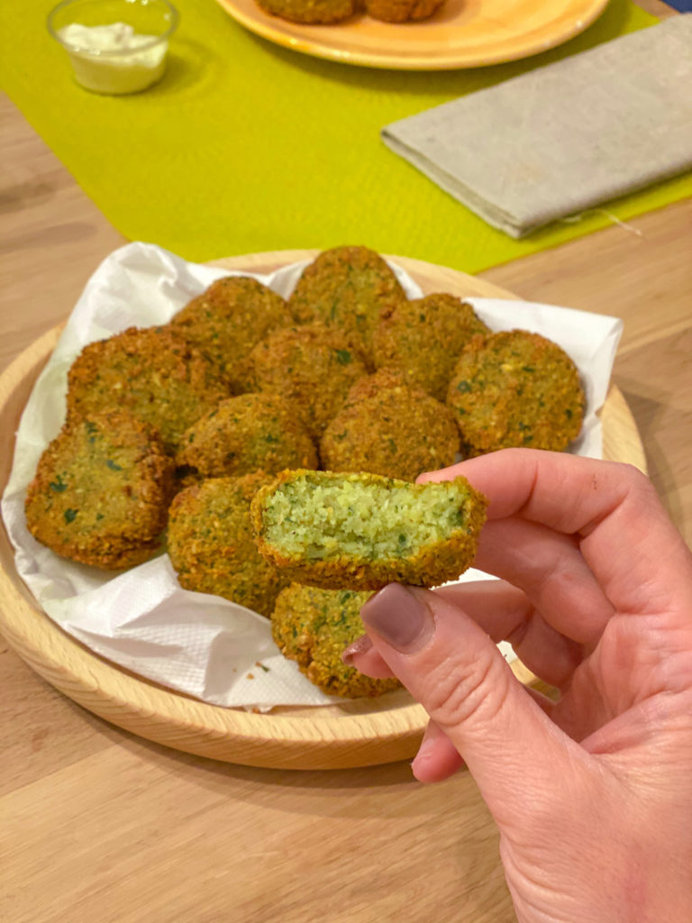 falafel e hamburger di lenticchie
